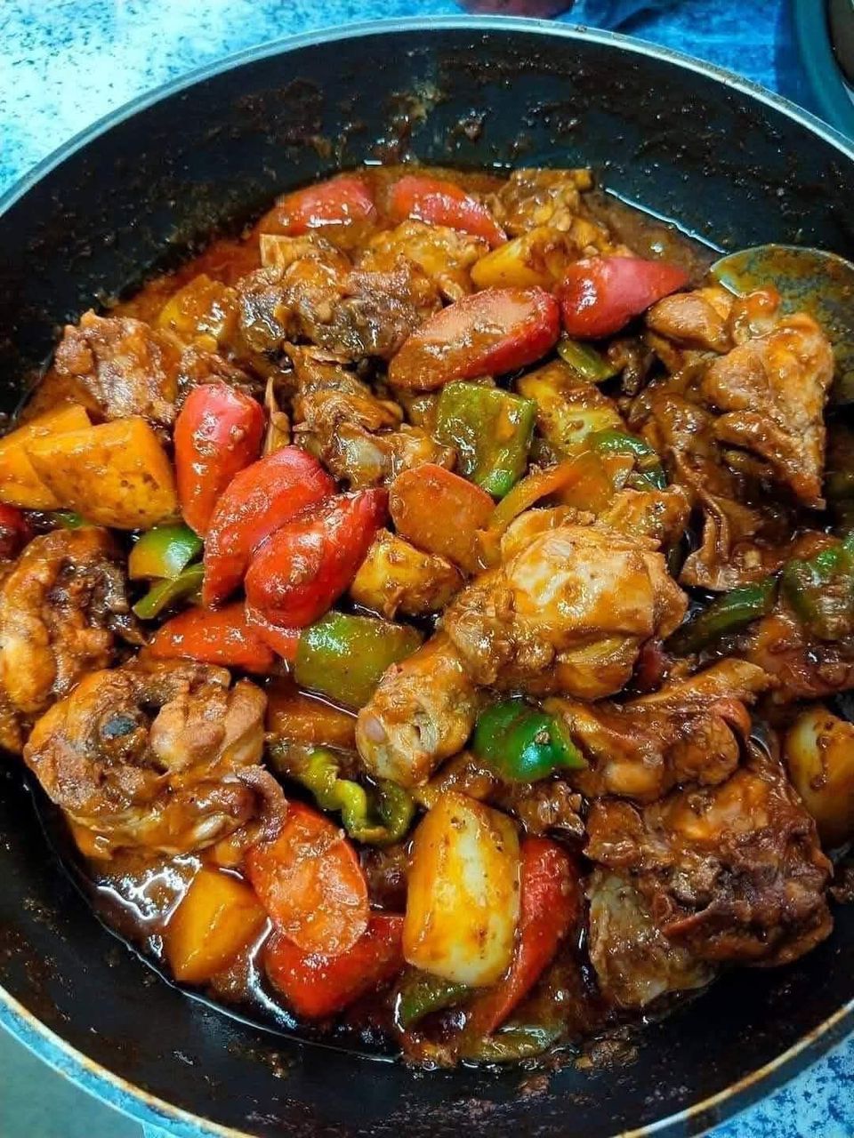 Fried Fish in Mixed Vegetable Sauce