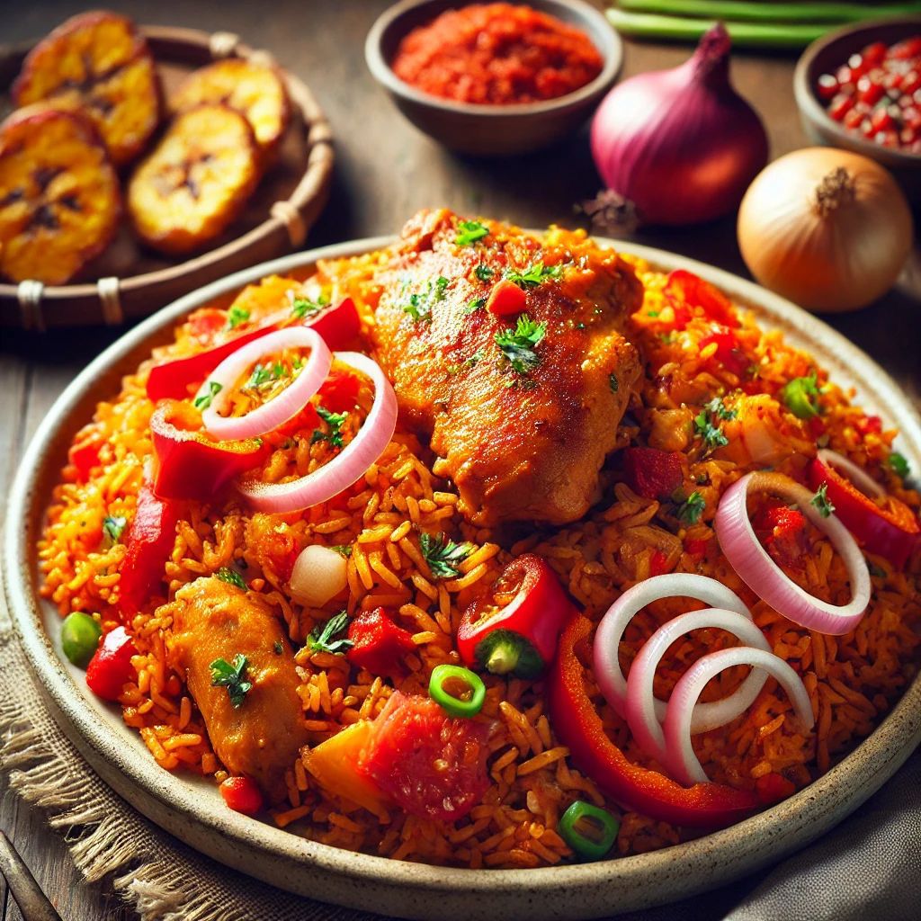 Jollof with Goat Meat