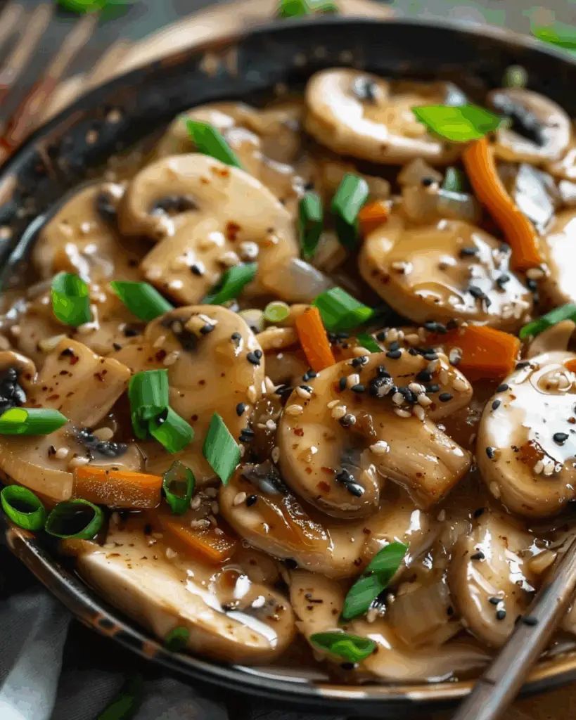Mushroom with Vegetable Sauce